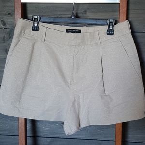 Banana Republic metallic linen shorts